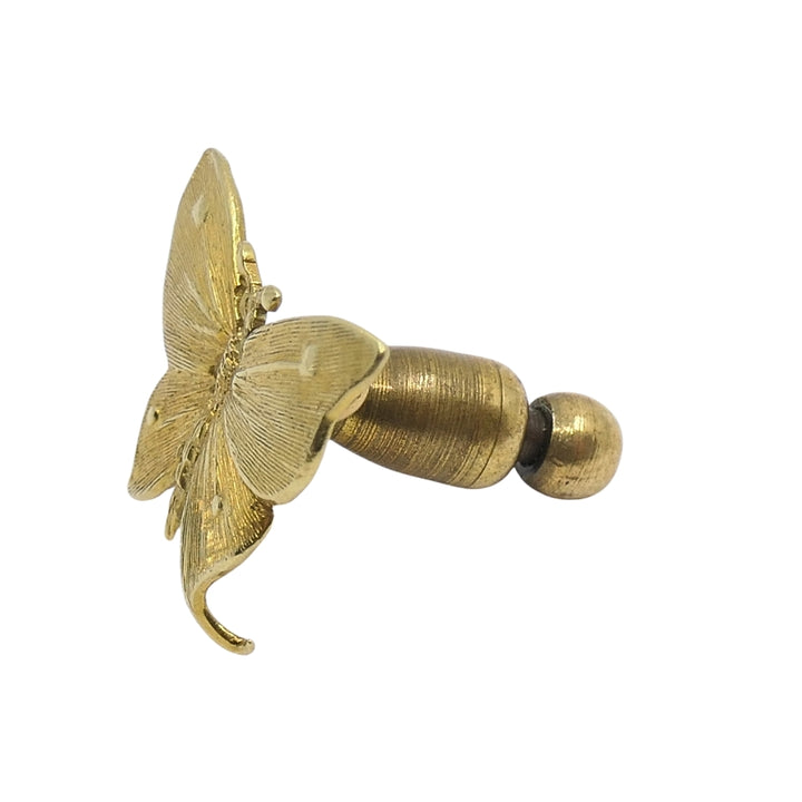 Mario Buccellati 18k Gold Butterfly Lapel  Pin, Mid‑Century