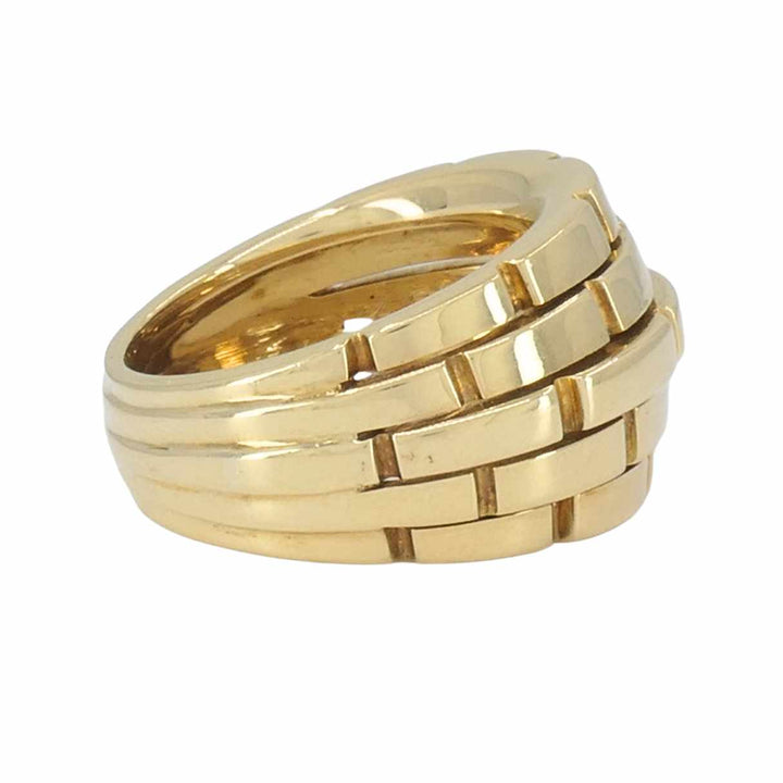 Vintage Cartier Maillon Panthère 18k Yellow Gold Dome Ring