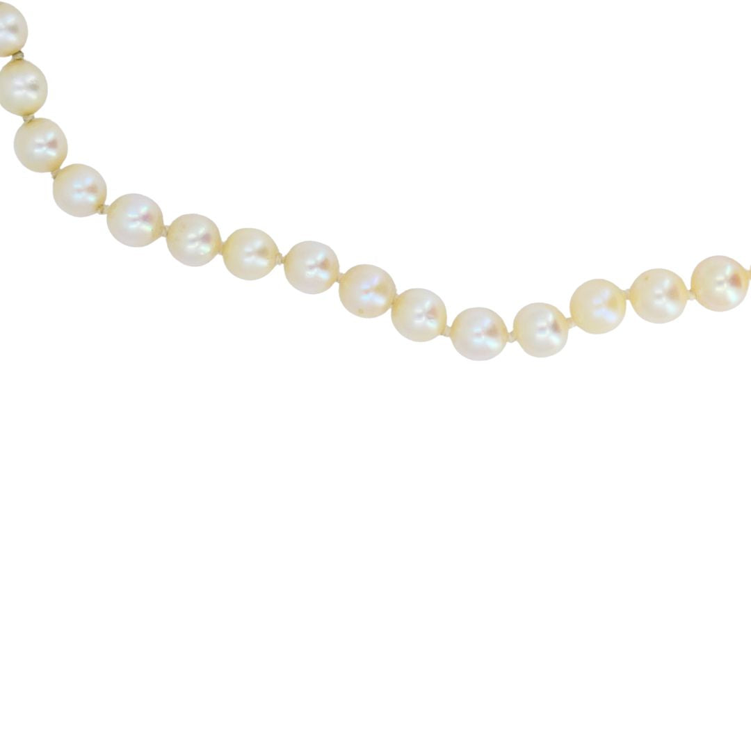 Vintage 14k Gold Cultured South Sea Pearl Strand Necklace