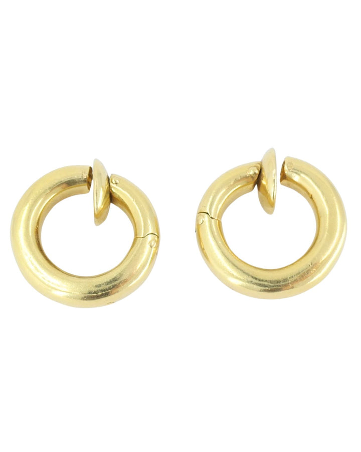 Vintage Pomellato 18k Gold Citrine Earrings Detachable Drop