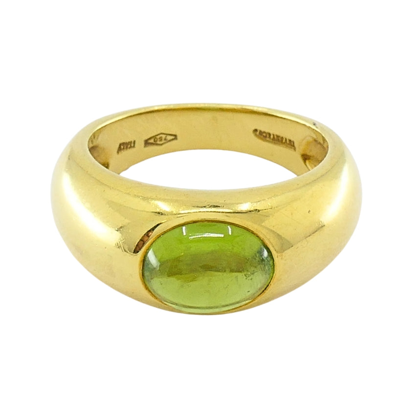 Tiffany & Co. 18K Gold  Peridot Cabochon Ring