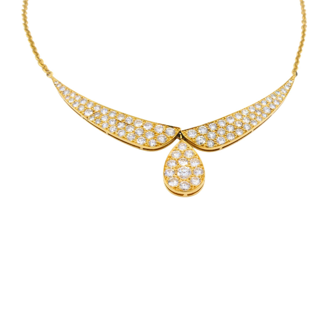 Vintage Van Cleef & Arpels Diamond Necklace 18k Gold