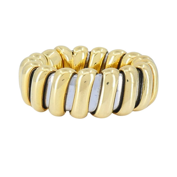 Vintage Bvlgari 18k Gold Stainless Steel Ring