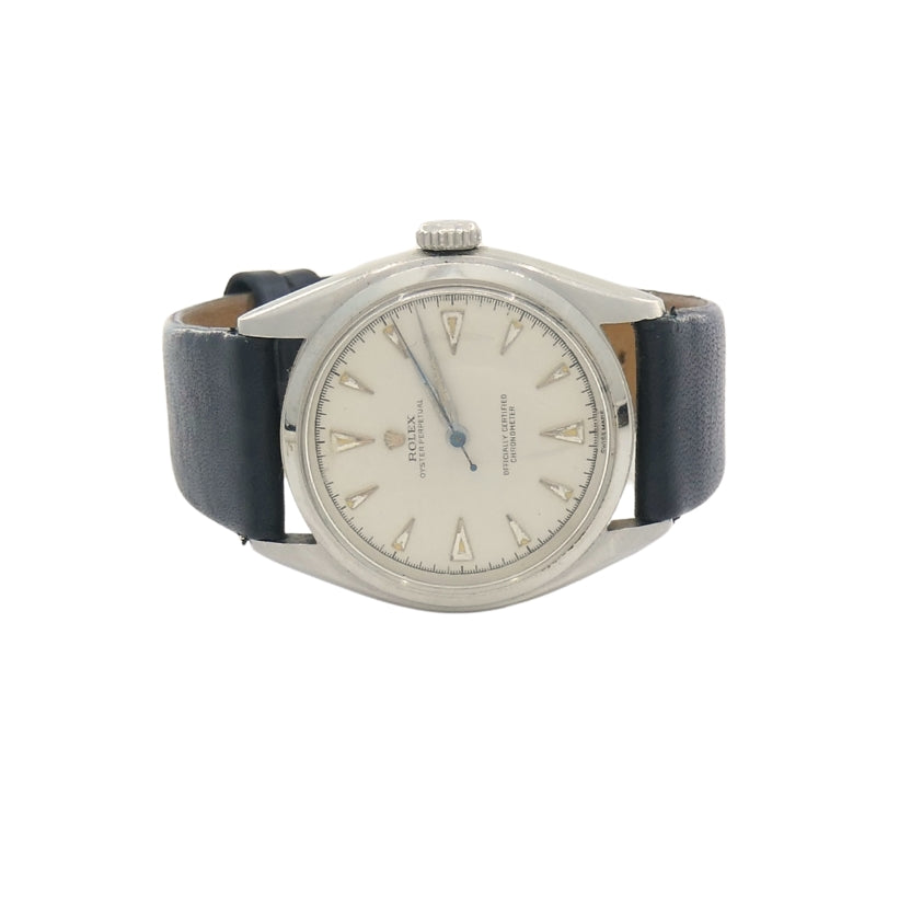 Vintage Rolex Oyster Perpetual 6084 Stainless Steel Wristwatch c. 1950s