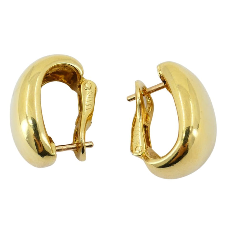 Vintage Cartier 18k Gold Nouvelle Vague Earrings