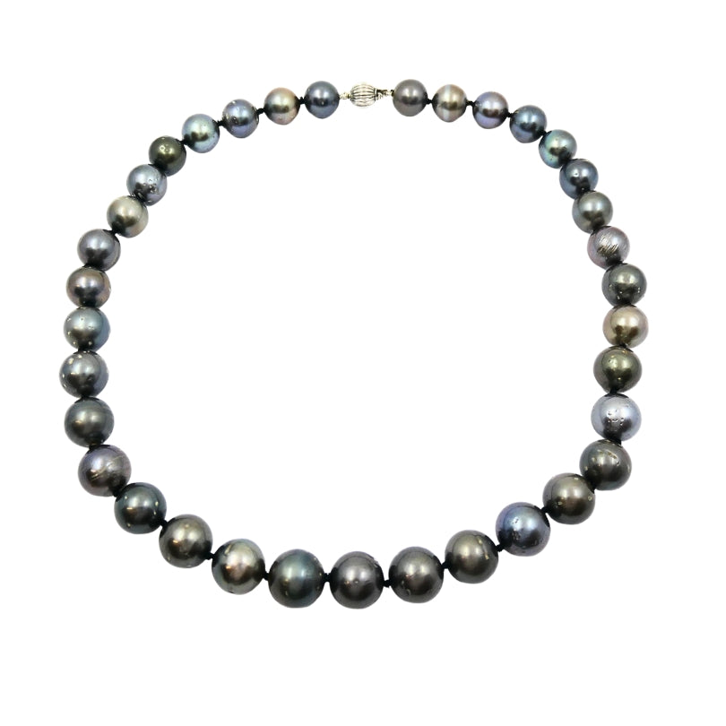 Tahitian Pearl Necklace 14k Gold Clasp