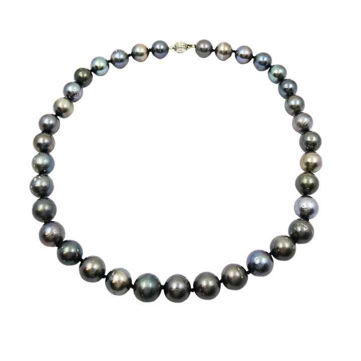Tahitian Pearl Necklace 14k Gold Clasp