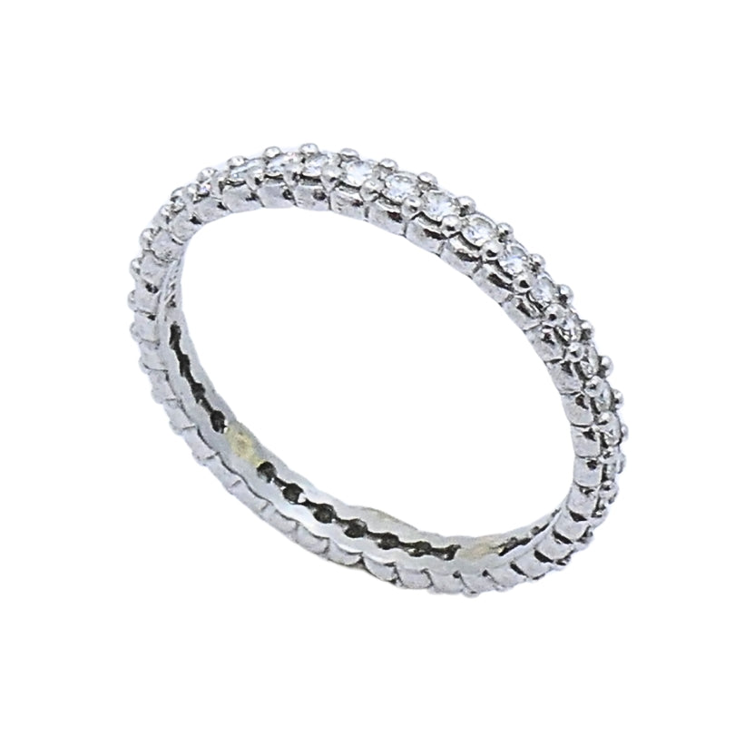 Morelli Platinum Pinpoint Diamond Eternity Ring