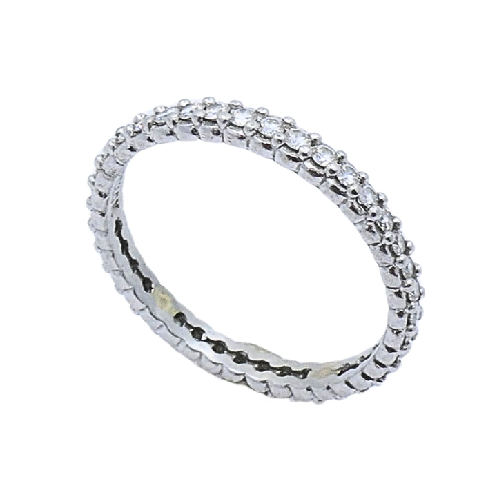 Morelli Platinum Pinpoint Diamond Eternity Ring