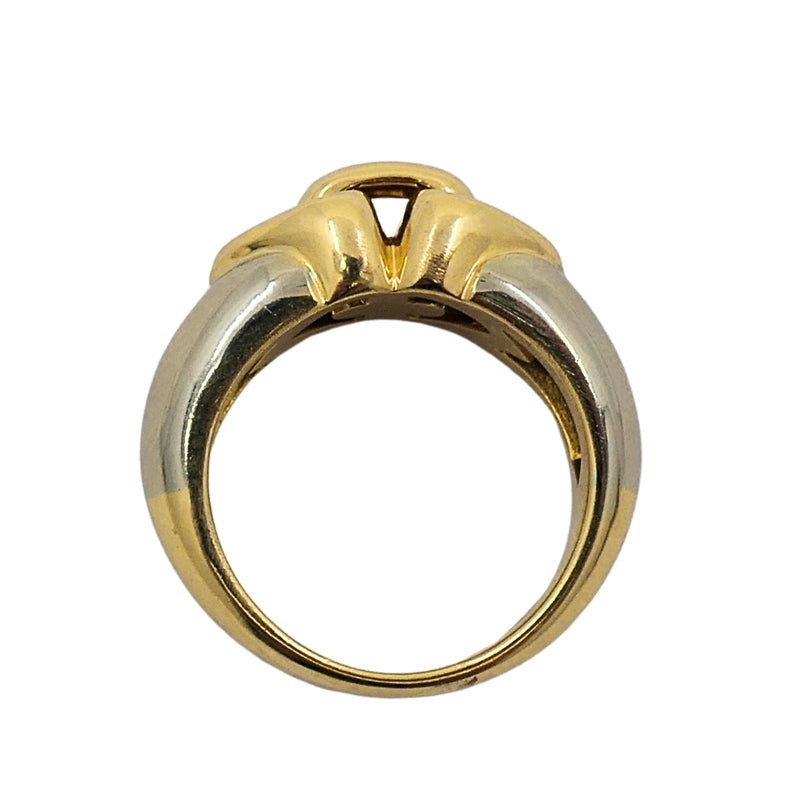 Bulgari 18k Two-Tone Gold Doppio Double Heart Ring