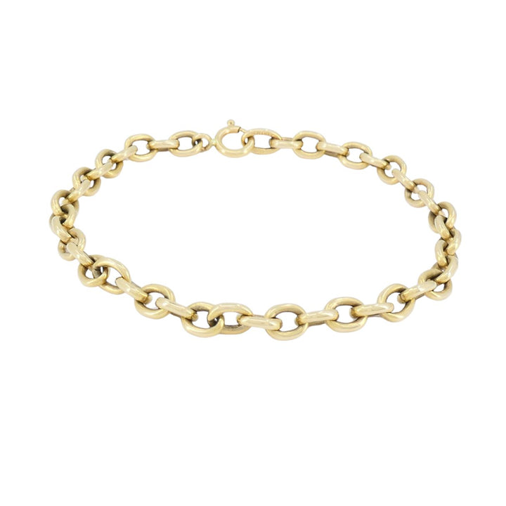 Vintage Cartier 18k Gold Oval Link Chain Bracelet