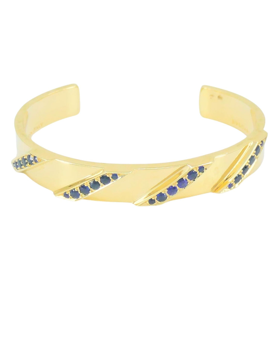 Bvlgari Bulgari 18k Gold Pair of Bracelets Set Diamond Sapphire