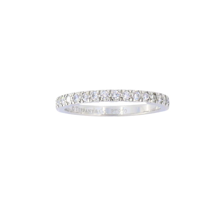 Vintage Tiffany & Co. Diamond Band Platinum Size 5.5 (51)