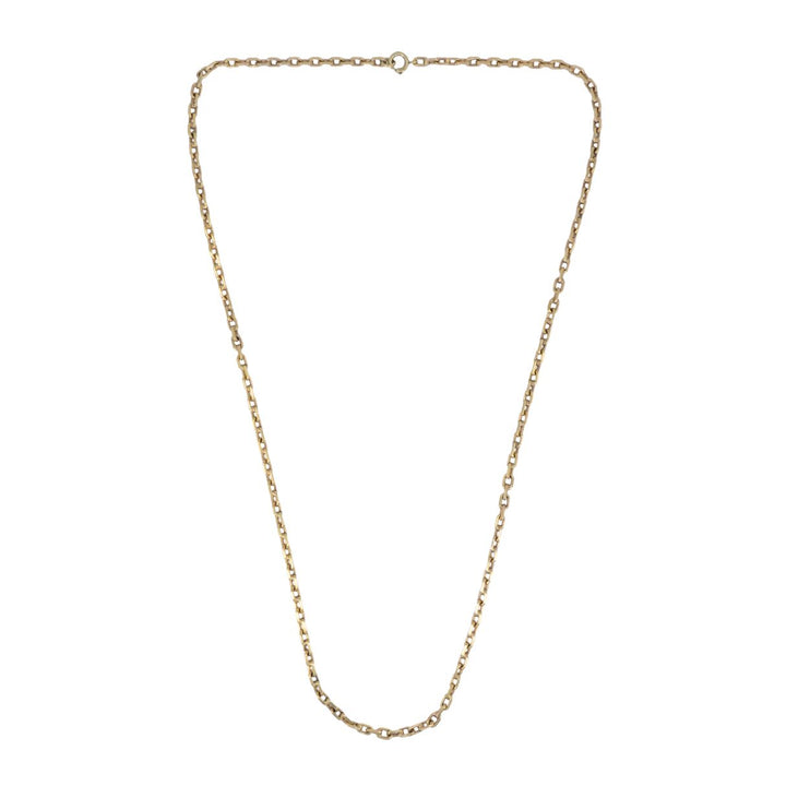Vintage 18k Rose Gold Cable Link Chain Necklace