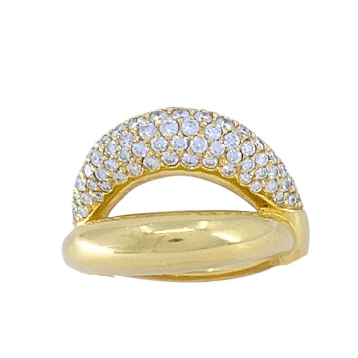 Mauboussin Paris 18k Gold Pavé Diamond Ring
