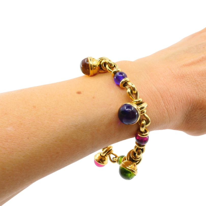 Bulgari Bracelet 18k Gold Multi-Gemstone