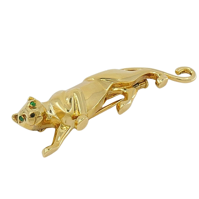 Cartier Panthere Brooch Emerald 18k Gold