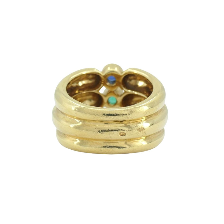 Vintage Van Cleef & Arpels Gold Gemstones Ring