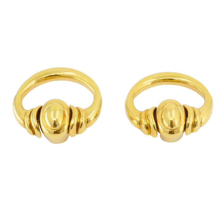 Vintage Cartier Aldo Cipullo Door Knocker Earrings 18k Gold