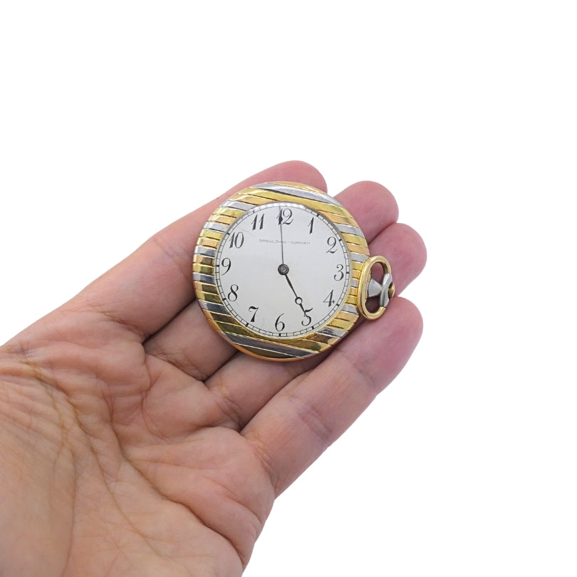 Vintage Spaulding & Gorham 18k Gold Pocket Watch