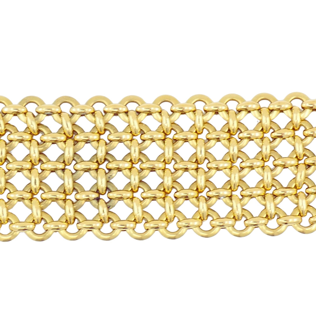 Cartier Penelope Bracelet Double C 18k Gold Diamond Link Bracelet