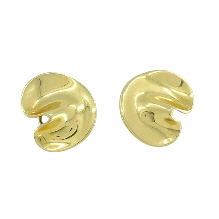 Angela Cummings Tiffany & Co. 18k Gold Lily Pad Earrings