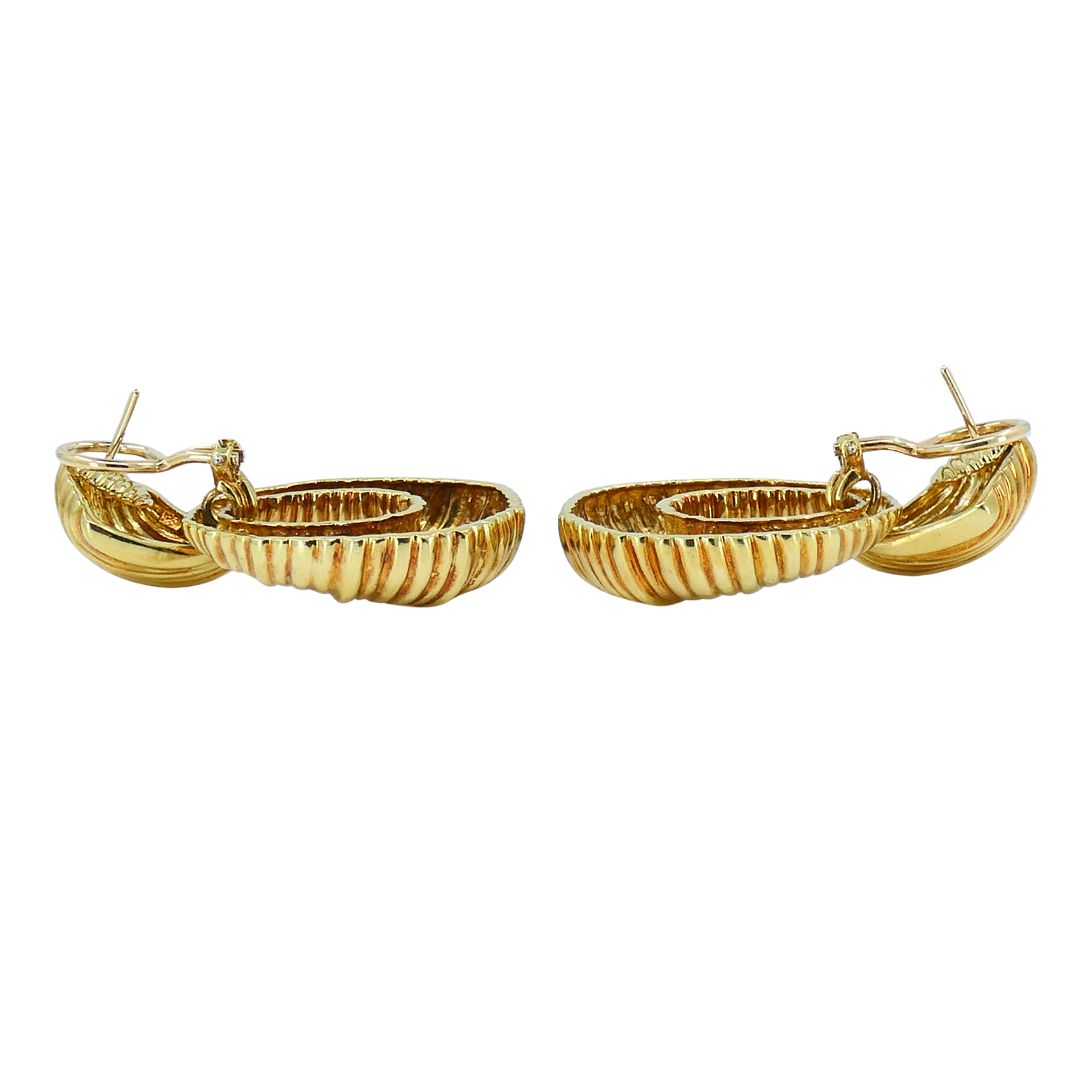 Van Cleef & Arpels 18k Gold Door Knocker Earrings