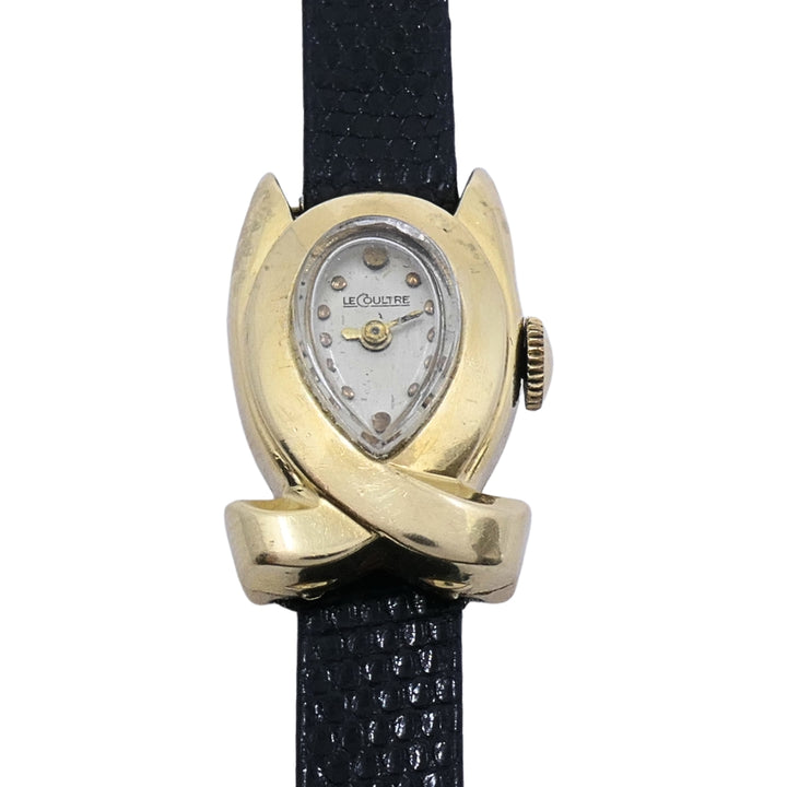 Vintage LeCoultre 14k Gold Ladies Teardrop Cocktail Watch
