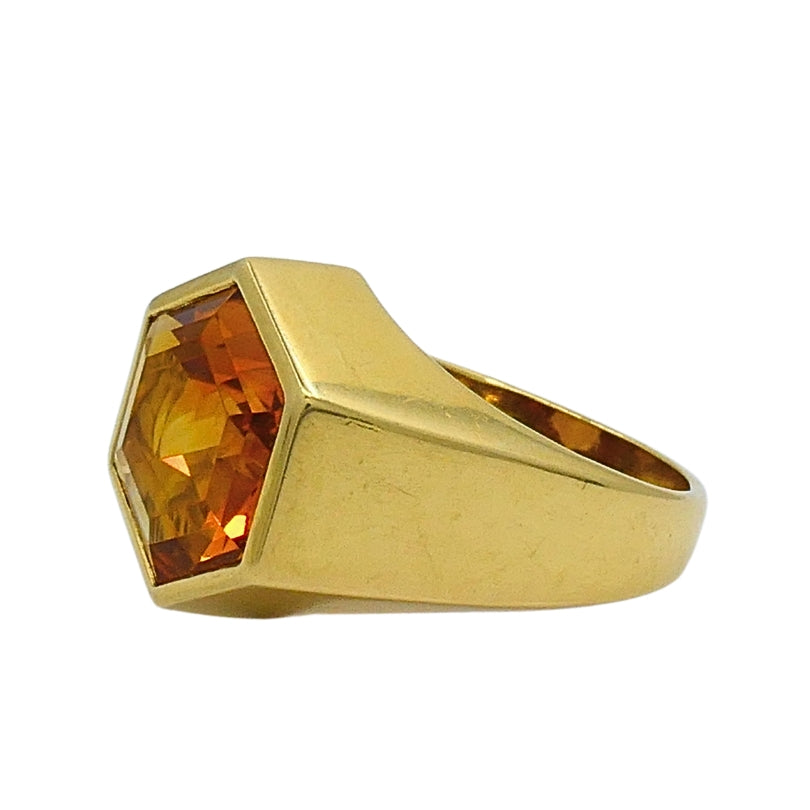 Paloma Picasso  Tiffany & Co. 18k Gold Citrine Ring