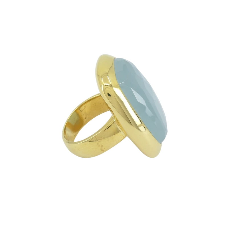 Pomellato 18k Gold Aquamarine Ring