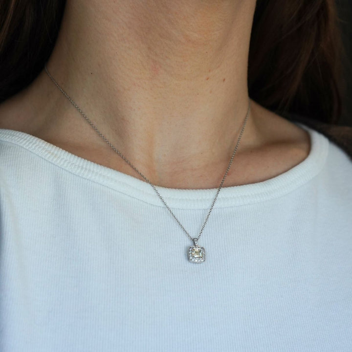 Tiffany & Co. Legacy Platinum Diamond Pendant Necklace
