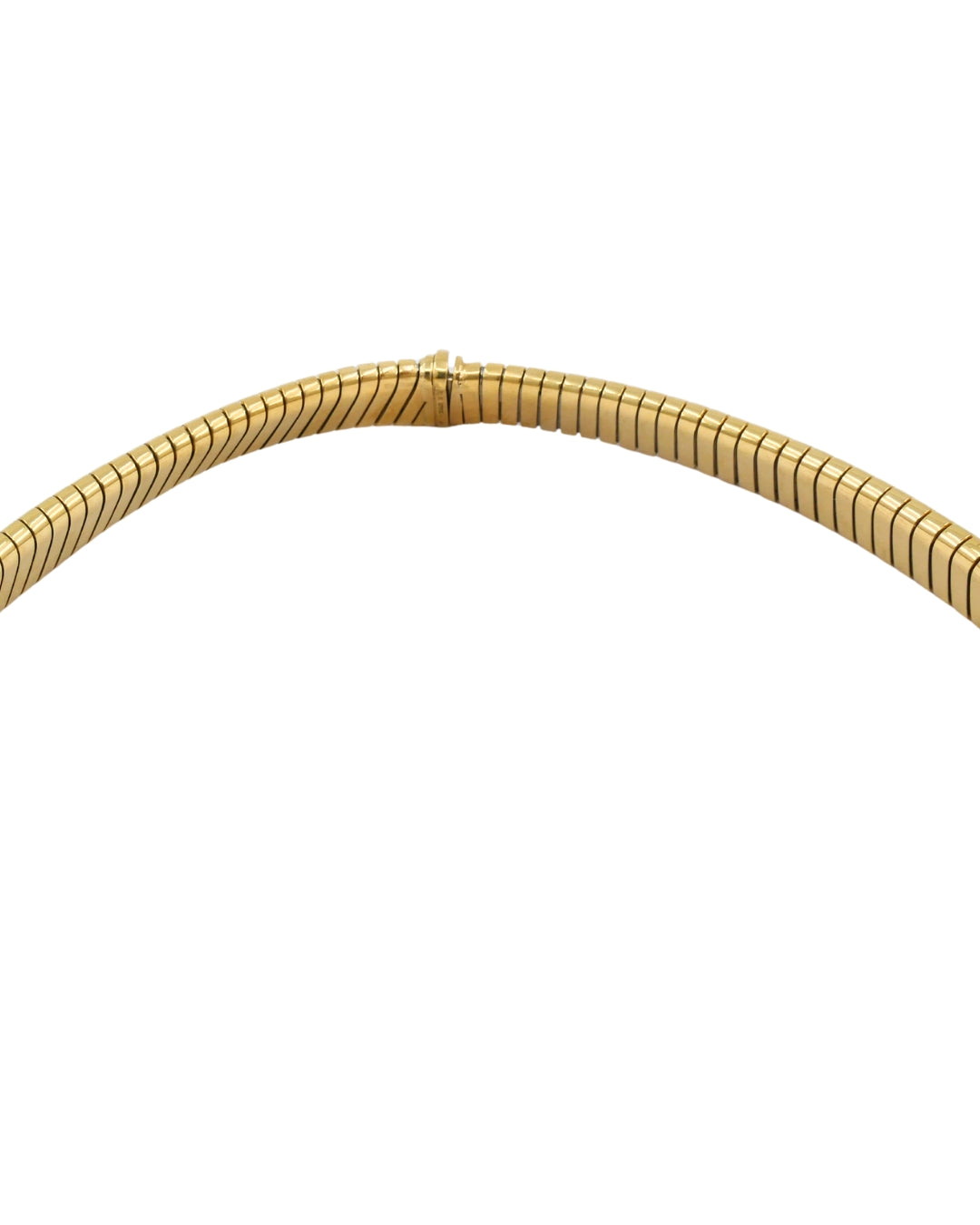 Bvlgari Vintage Bulgari Tubogas Necklace 18k Gold Steel