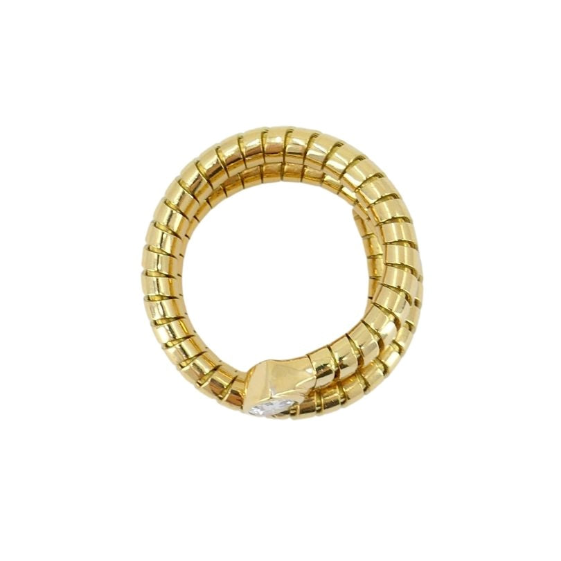 Bulgari Serpenti Tubogas Gold Diamond Ring