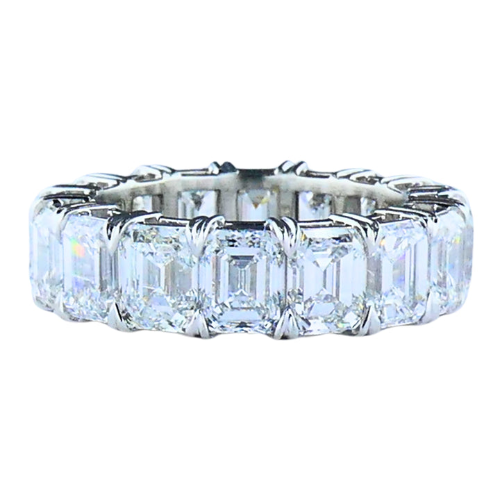 Roberto Coin Eternity Band Platinum Emerald Cut Diamond GIA - 11.36 cts