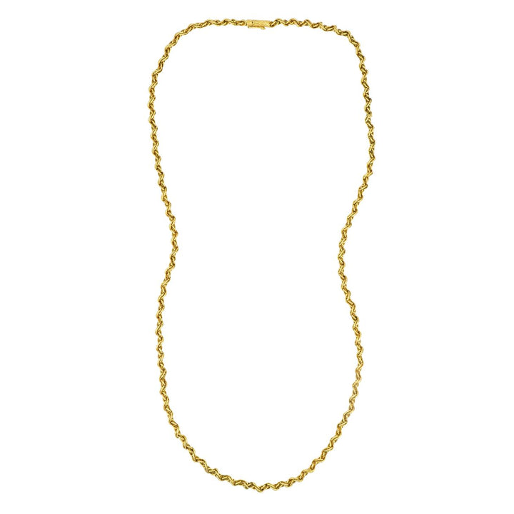 Vintage Tiffany & Co. 18k Gold Rope Chain Necklace