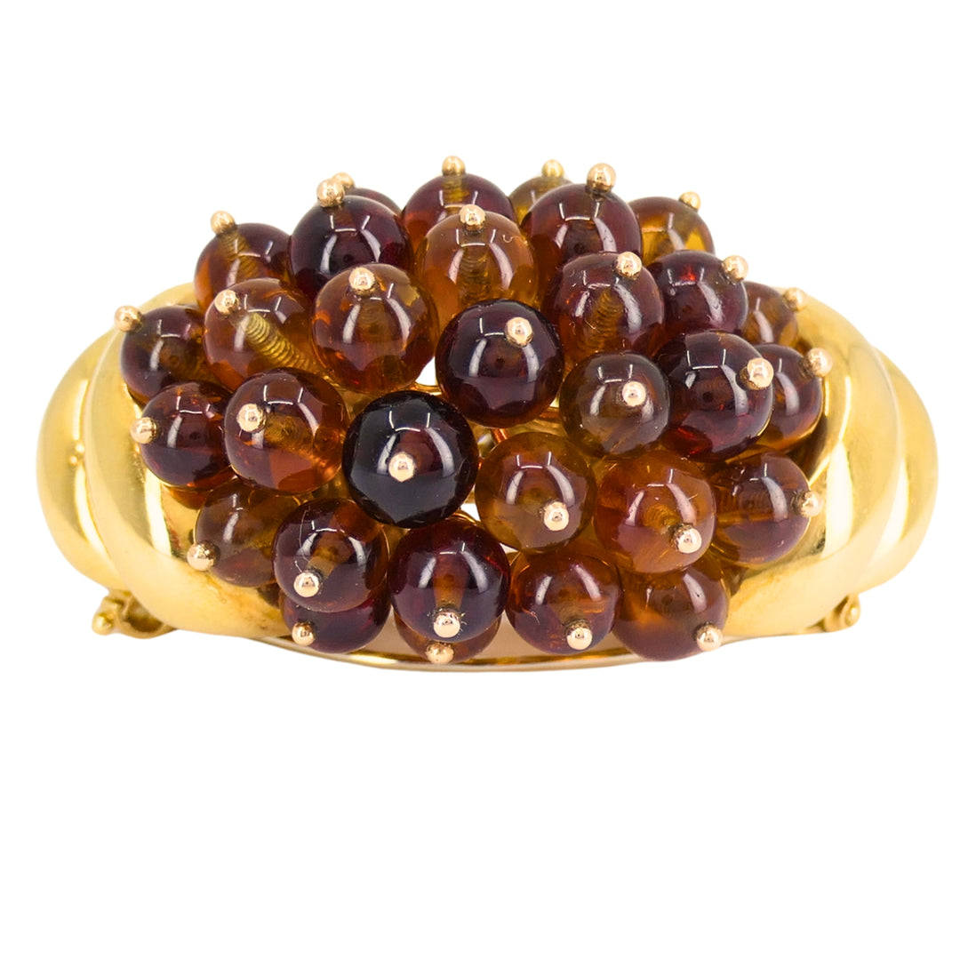 Suzanne Belperron 18k Gold Citrine Cornucopia Clip Brooch Signed “S. N. Herz Belperron”
