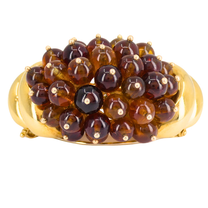Suzanne Belperron 18k Gold Citrine Cornucopia Clip Brooch Signed “S. N. Herz Belperron”