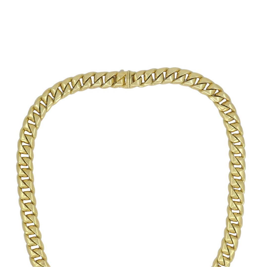 Vintage Bvlgari 18k Yellow Gold Heavy Curb Link Chain Bulgari Necklace