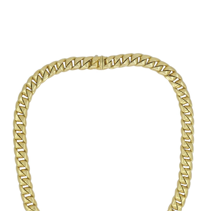 Vintage Bvlgari 18k Yellow Gold Heavy Curb Link Chain Bulgari Necklace
