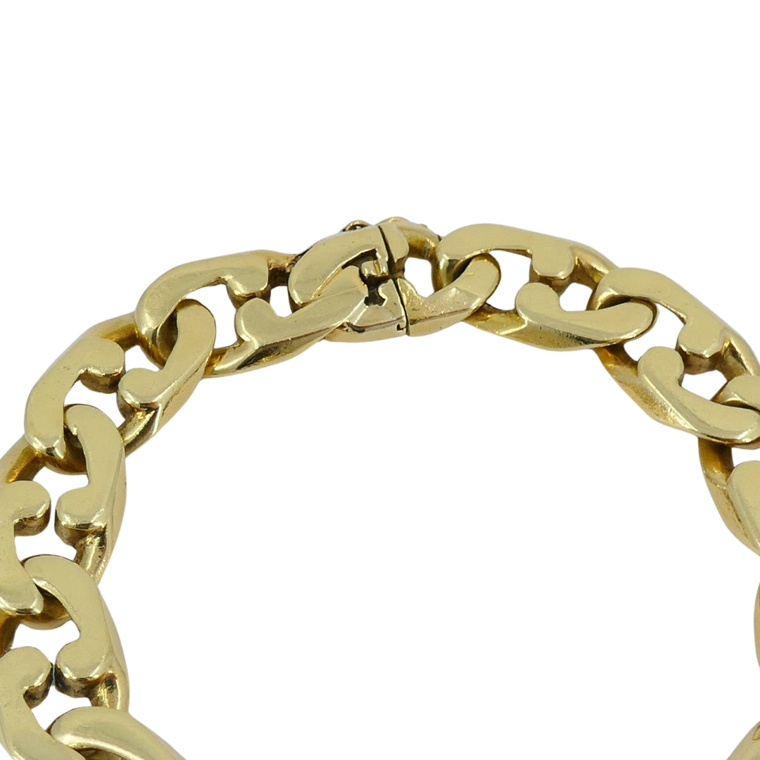 Vintage Tiffany & Co. 18k Gold Chain Bracelet Flat Link