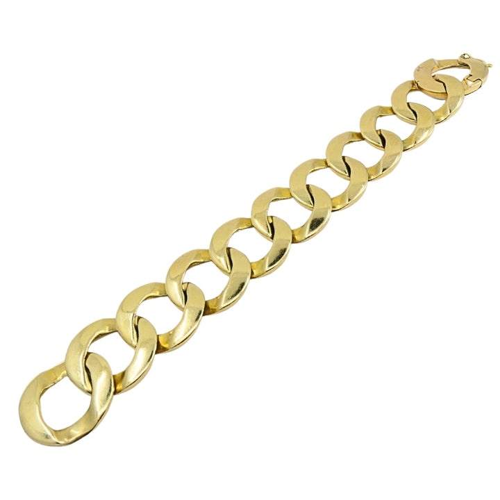 Vintage 14k Gold Curb Link Bracelet