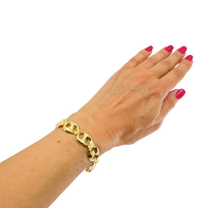 18k Yellow Gold Mariner Link Bracelet