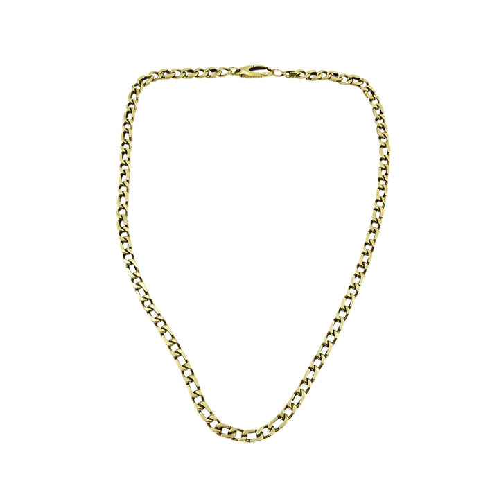 O.P. Orlandini for UnoAErre Vintage Italian 14k Gold Curb Link Chain Necklace