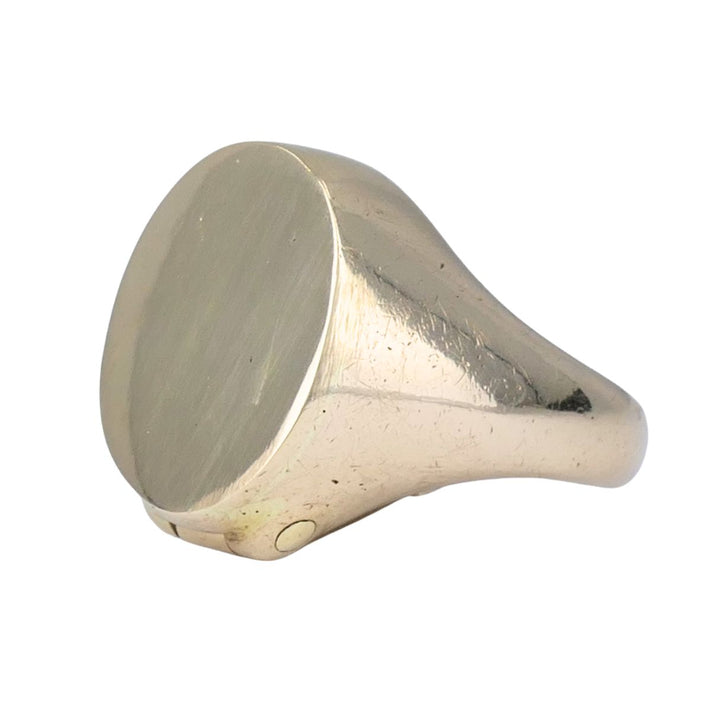 Antique 9ct Gold Watch Key Un-engraved Signet Ring