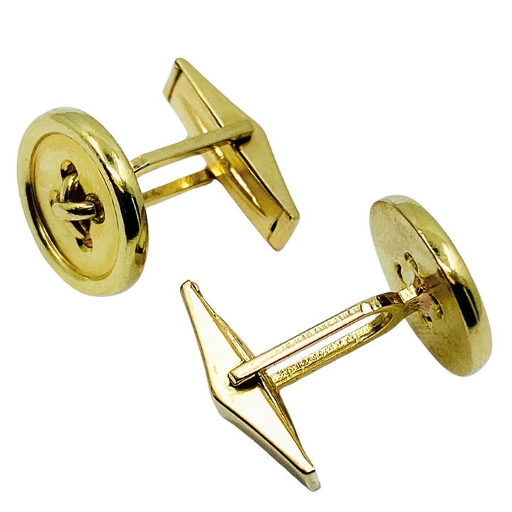 Tiffany & Co. Cufflinks 14k Gold Button