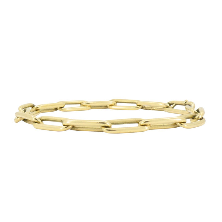 Vintage 14k Gold Paperclip Link Bracelet