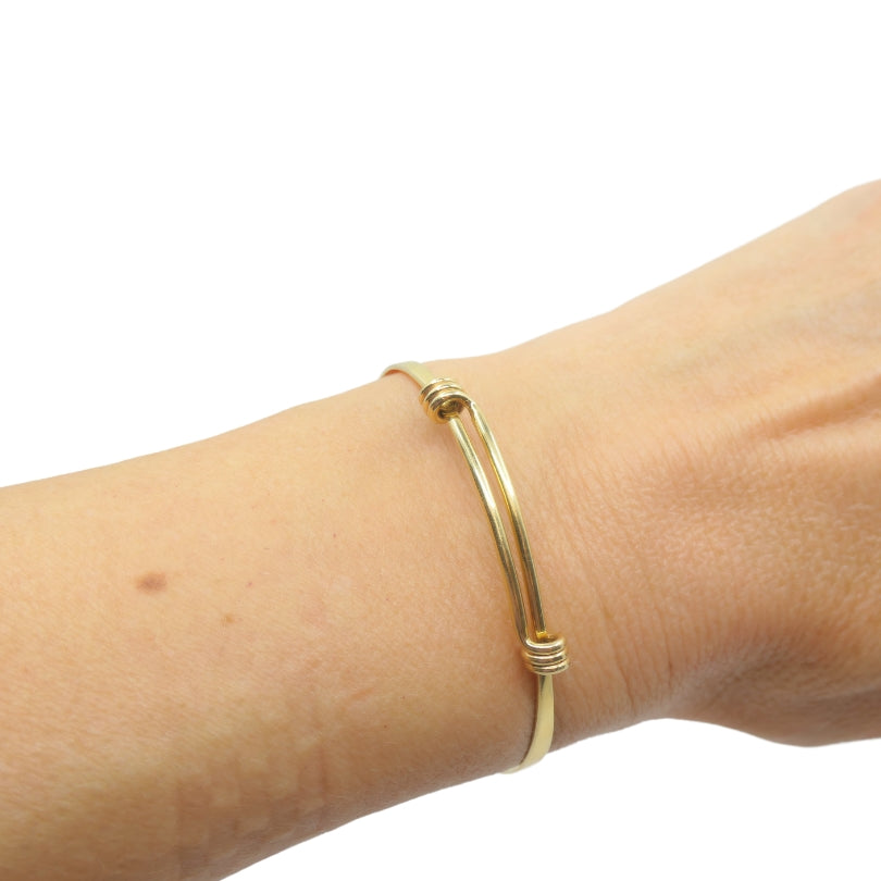 Petite Signature Bracelet by Ed Levin 14K Gold