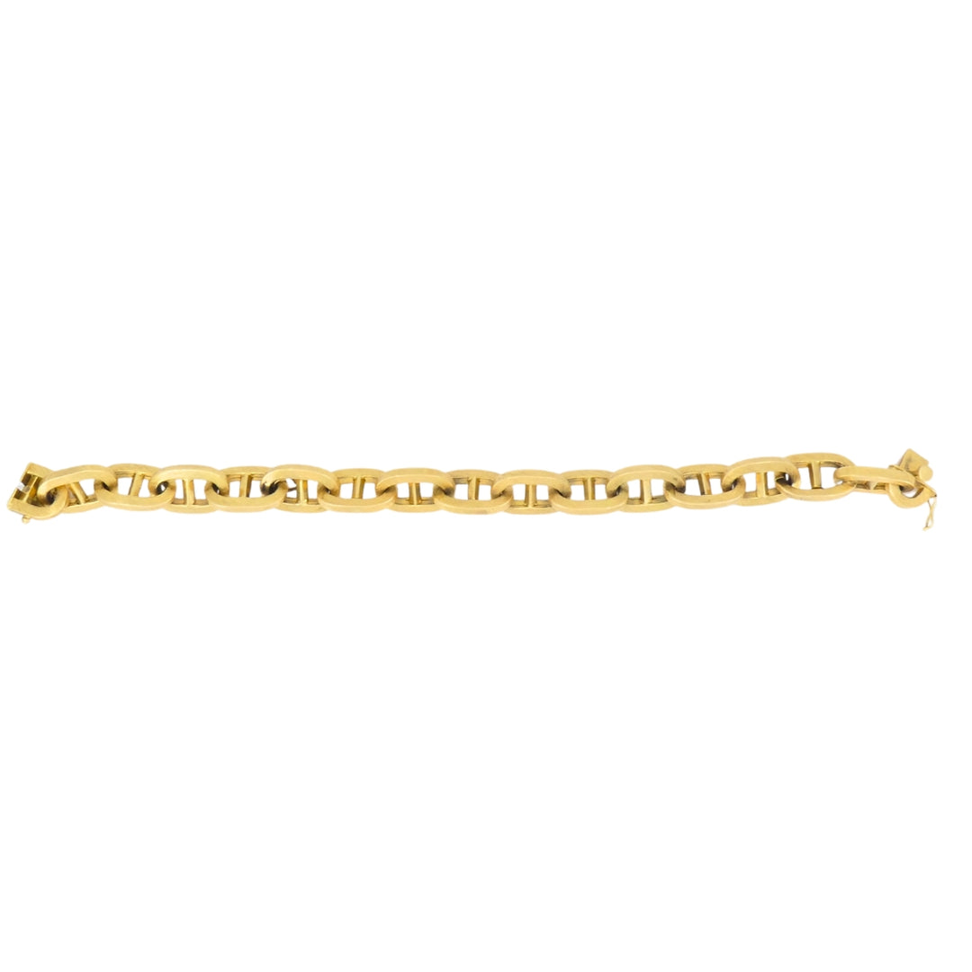 Vintage 18k Gold Mariner Link Bracelet