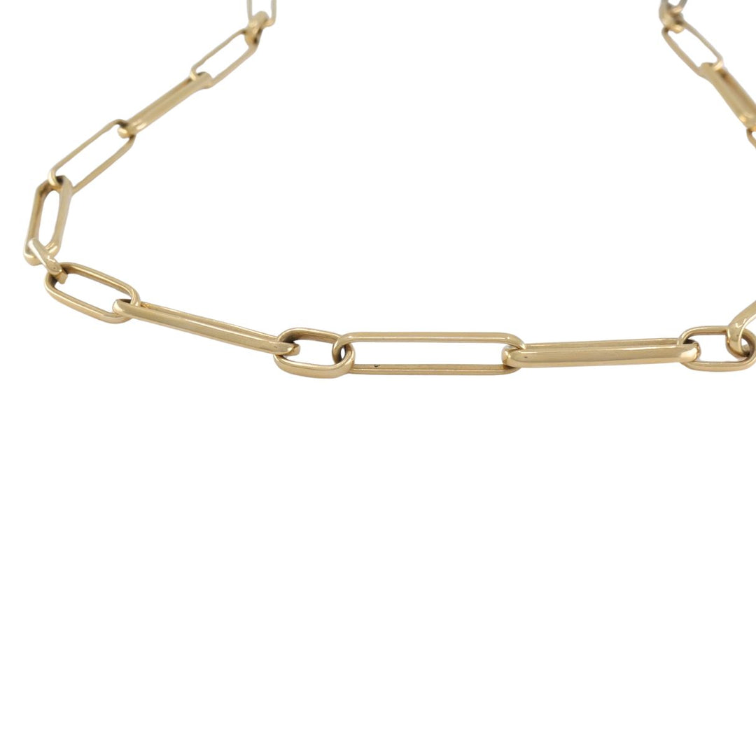 Pomellato 18k Rose Gold Open Rectangular Paperclip Link Necklace