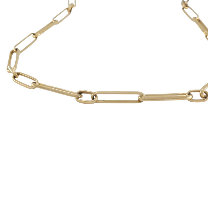 Pomellato 18k Rose Gold Open Rectangular Paperclip Link Necklace